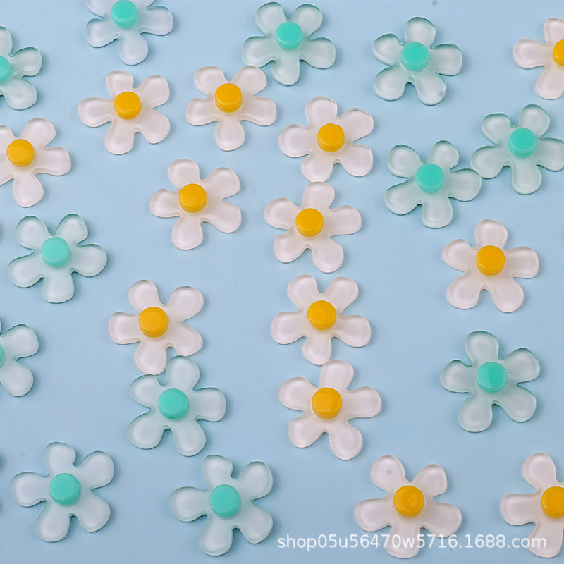 Wholesale of new jelly flower acrylic piece earrings, stud earrings, phone case materials, DIY jewelry and small accessories pic 10