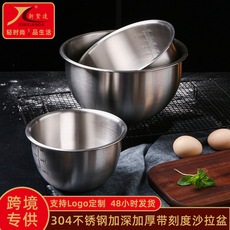 不锈钢盆304食品级多用刨丝盆 餐具和面打蛋盆带盖汤碗汤盆漏盆详情4