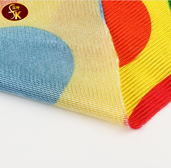 In stock, best-selling printed warp knitted fabric, fully polyester warp knitted plain fabric, knitted mercerized fabric, can be processed with silver/gold hot stamping pic 2