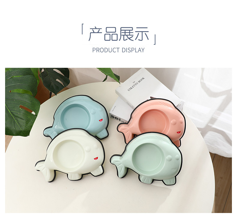 Wholesale of new cat bowls, dog bowls, Teddy Corgi fish mouth-shaped rice bowls, water bowls, candy-colored feeders and pet bowls pic 9