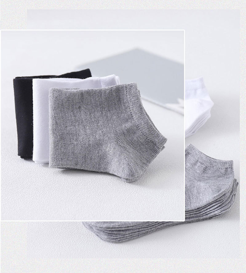 袜子男短袜春夏季纯色男士薄款透气船袜新款防滑运动袜隐形男袜详情13