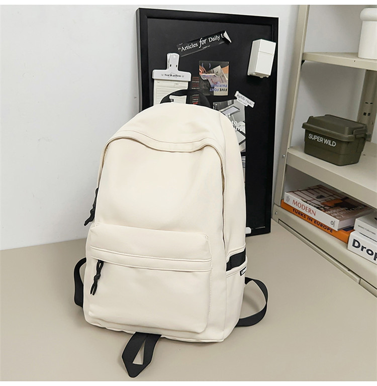 跨境2024新款男简约高中大学生双肩包女休闲大容量初中生旅行背包详情36