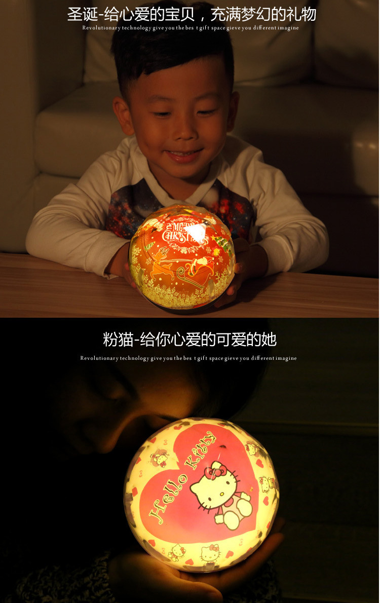 彩色魔钻投影灯梦幻宇宙星空灯智能旋转LED小夜灯创意USB灯详情14