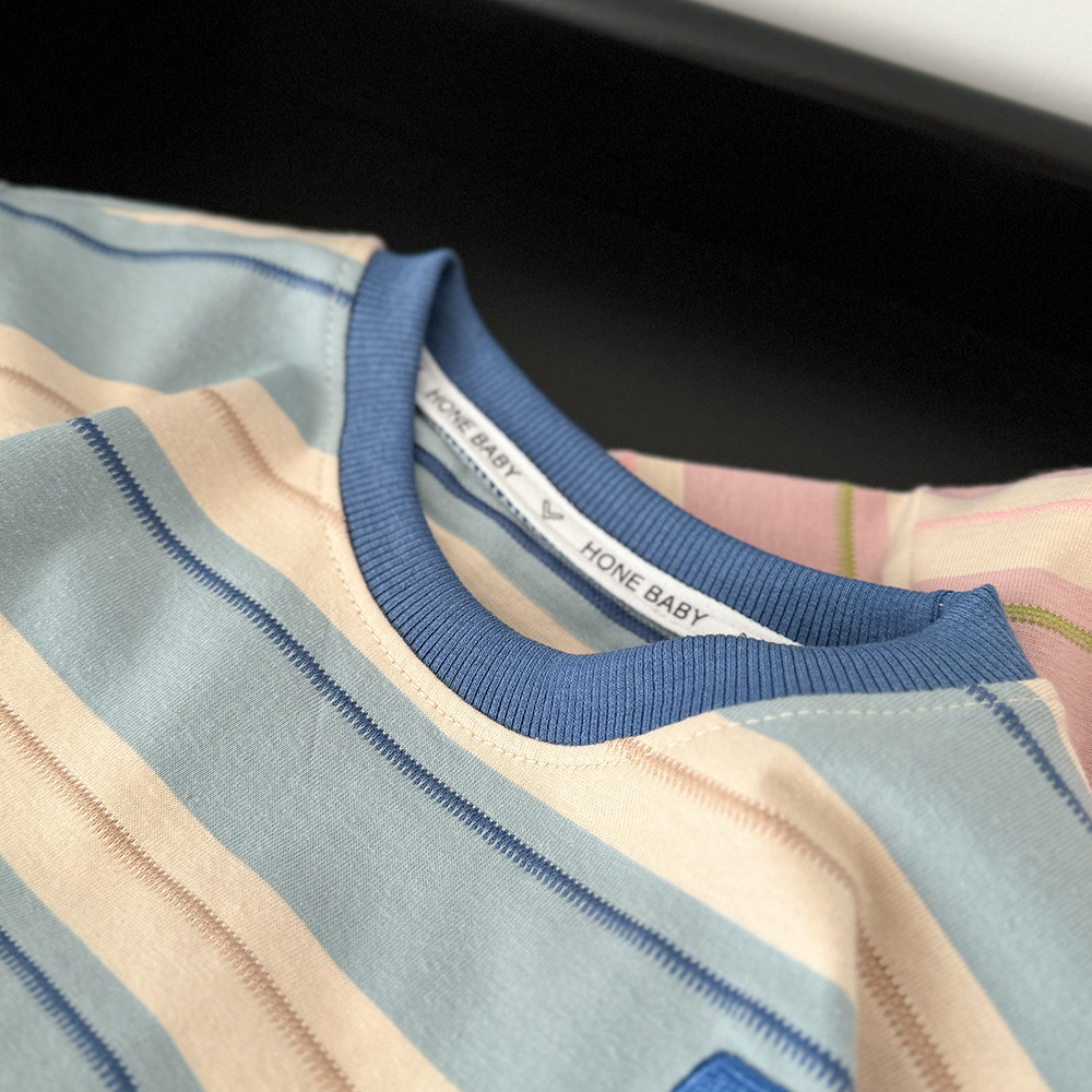 立体刺绣儿童新款短袖T恤夏装宽松韩版上衣休闲打底衫批发代发详情9