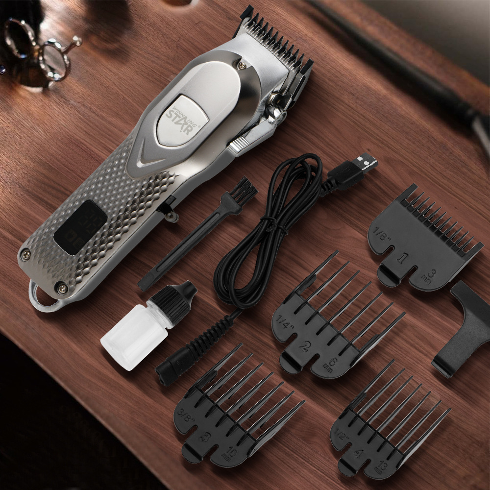 Winning Star Cross-border New Electric hair clipper Set with USB interface for home use pic 5
