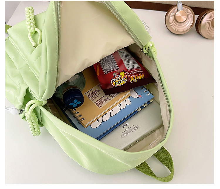 书包男高中生日系简约大容量新款双肩包女初中大学生百搭电脑背包详情35