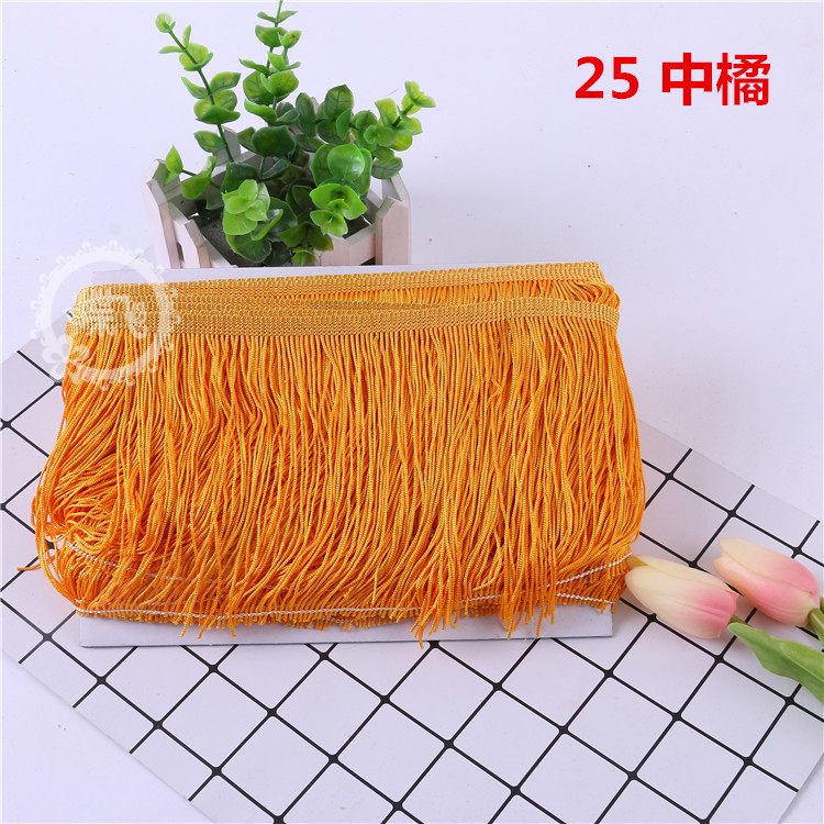 DIY stage costume accessories: Latin dance lace, tassel lace, polyester ribbon, 15CM, factory direct sales, 1 webbing pic 50