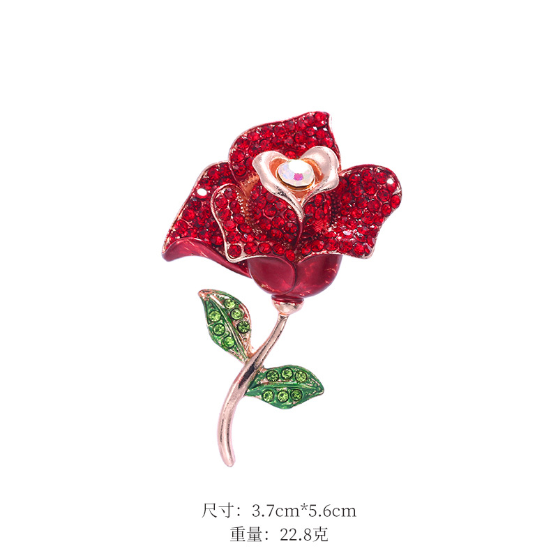 小风胸针女日韩新款别针高档玫瑰花胸花固定衣服防走领针情人节详情3