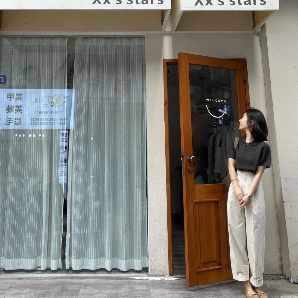 白色休闲高腰窄版直筒阔腿裤女2024夏季新款韩版修身显瘦九分裤子详情5