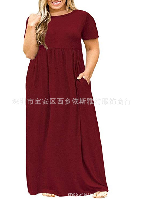 Creative 2020 Summer ebay Amazon wishOL stylish Women's round-neck Dress factory wholesale pic 6