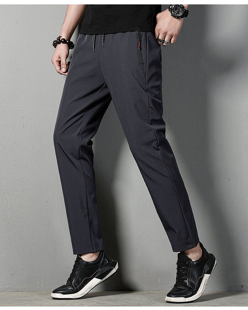 The original manufacturer offers spring and autumn casual long pants for men, which are versatile, trendy, and slimming. They are also elastic, quick-drying, and loose pic 21