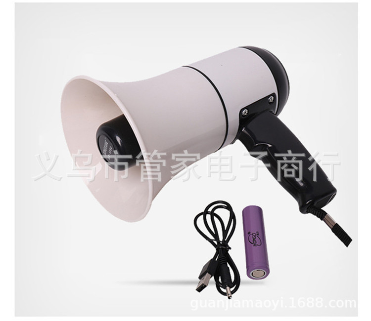 Handheld portable loudspeaker, USB/ recording 240 seconds, lithium battery street vending loudspeaker, outdoor publicity speaker pic 8