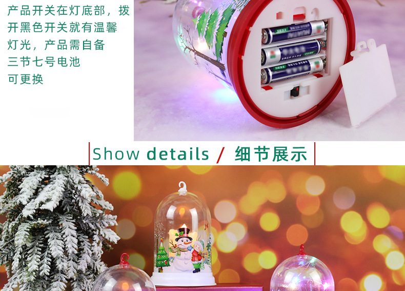 New Christmas decorative items: LED lights for the elderly, snowmen, night lights, pendants, and creative Christmas gifts pic 7