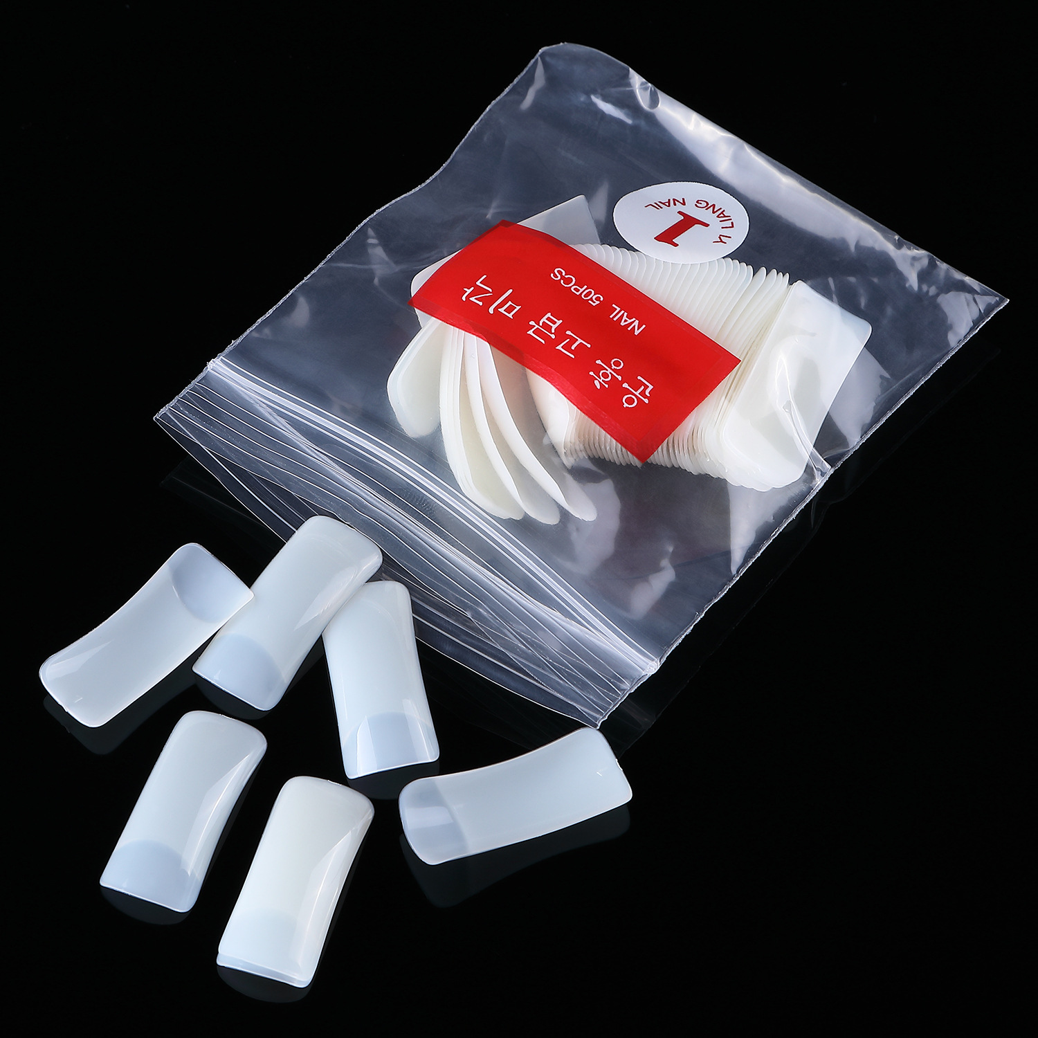 Nail art false nail pads Korean semi-attached transparent nail pads False nail pads shanilak pic 5