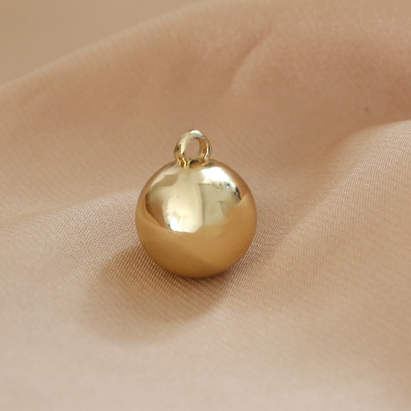 Simple style multi-specification three-dimensional smooth surface heart heart round ball pendant jewelry necklace earrings diy accessory materials pic 35
