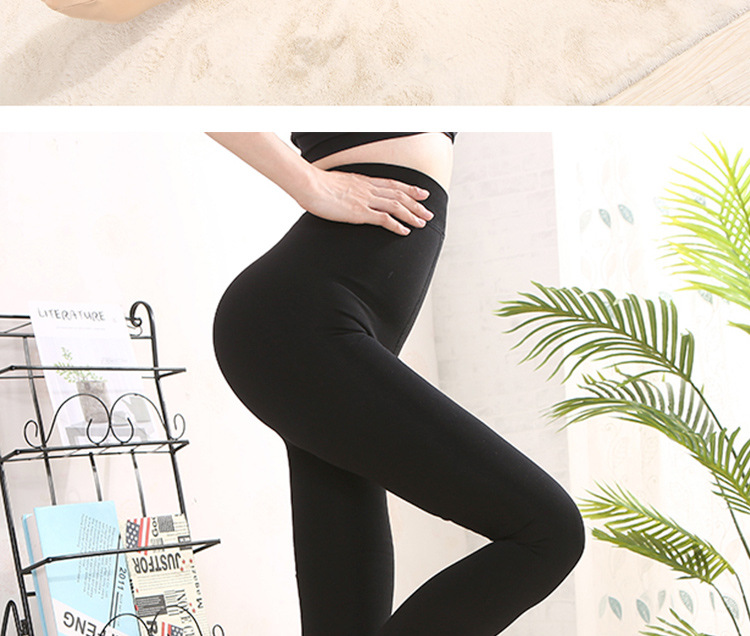 The new best-selling facial mask leggings, anti-slip cola pants, thermal pants, one-piece pants with feet, autumn and winter with fleece and bare legs pic 23