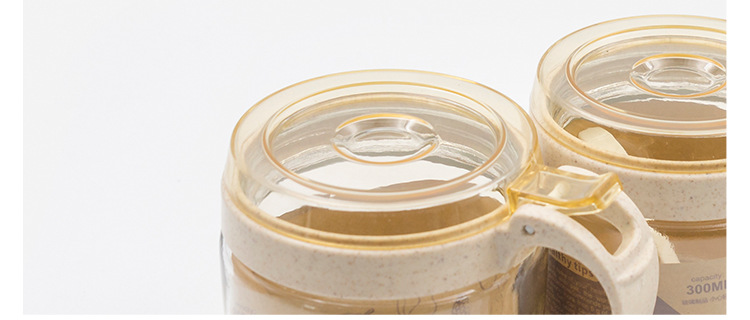 Wholesale glass round four-color glass bottles, daily necessities, kitchen sorting, seasoning boxes, seasoning bottles, self-sold by the manufacturer pic 5