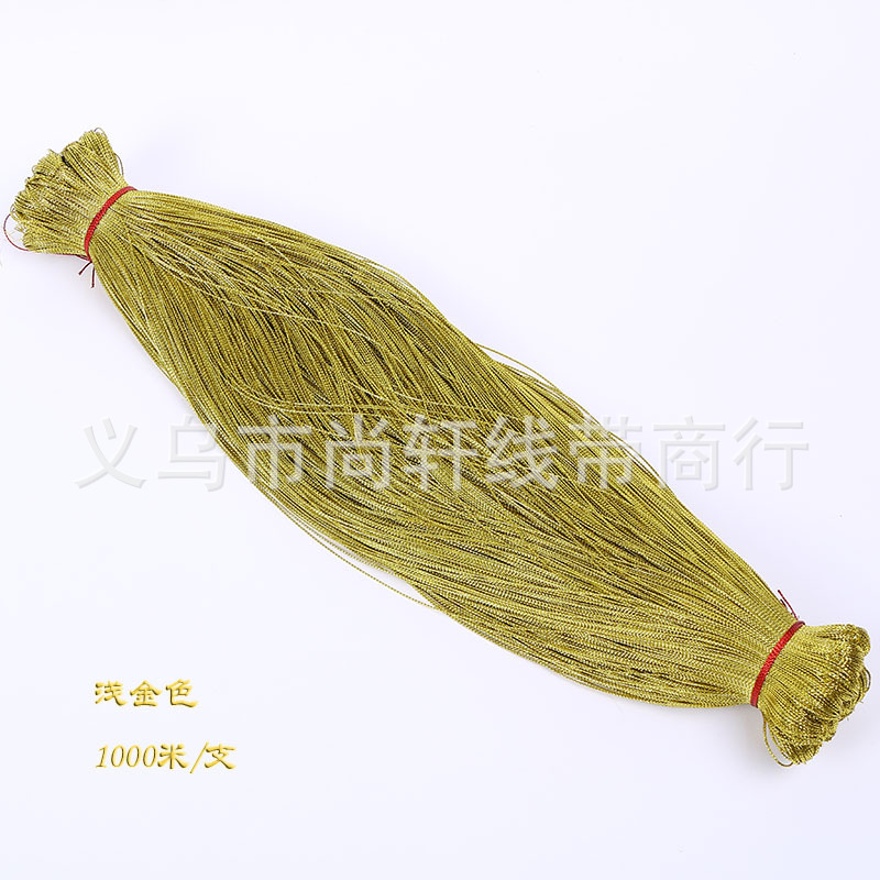 Gold and silver wire tag wire, 8-strand round gold wire, 1mm gold wire, Christmas gift packaging, gold onion wire, non-elastic tag wire pic 7