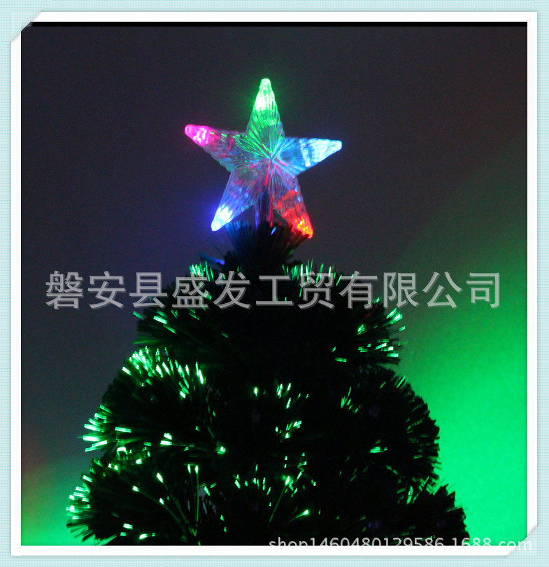 Green leaf fiber optic full-light Christmas tree factory direct sales and customization, various styles, sizes, materials, tree decoration wholesale pic 38