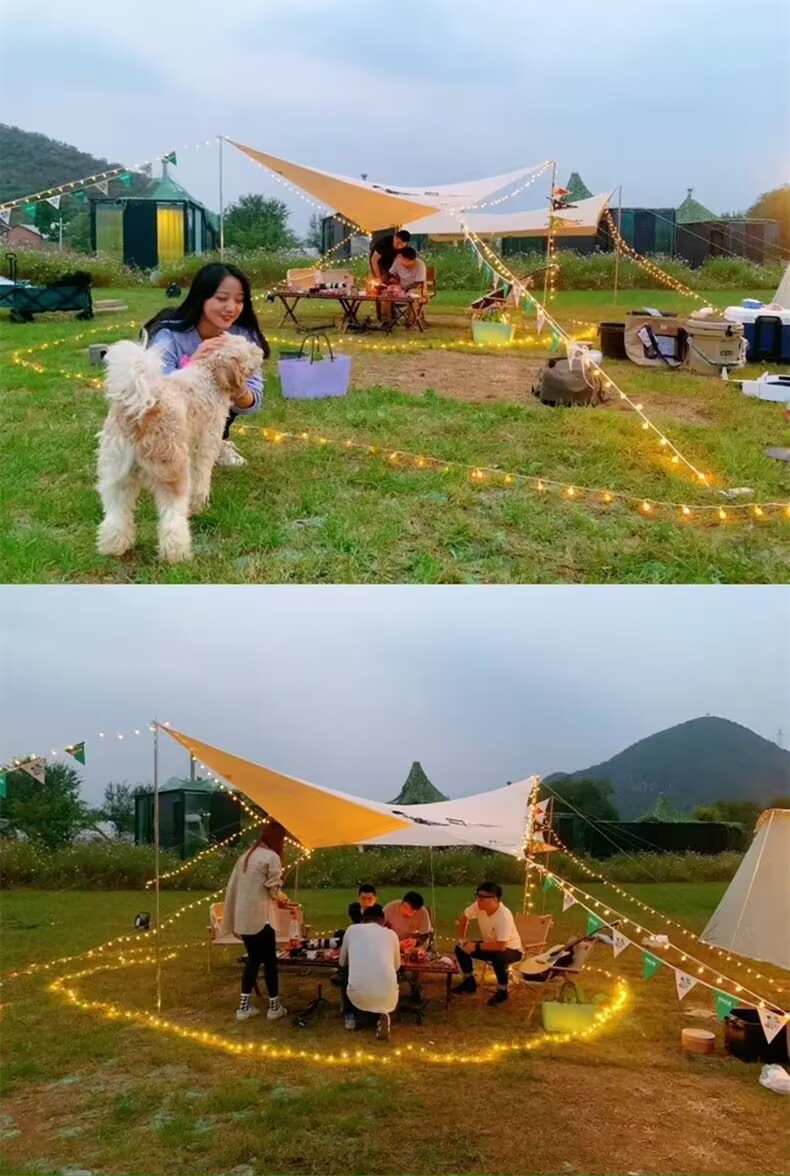 户外露营彩灯帐篷照明氛围灯LED小灯摆摊灯装饰挂件USB充电款灯串详情5