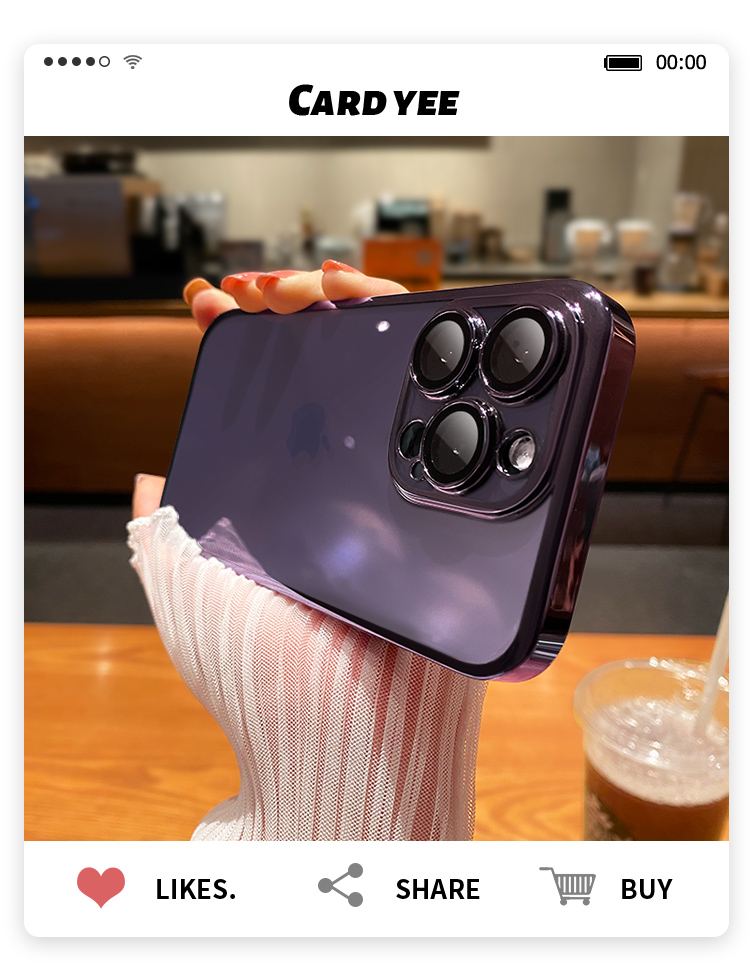 With lens film, suitable for iPhone16ProMAX phone case, electroplated soft shell, Apple 16E transparent full package, shockproof pic 57