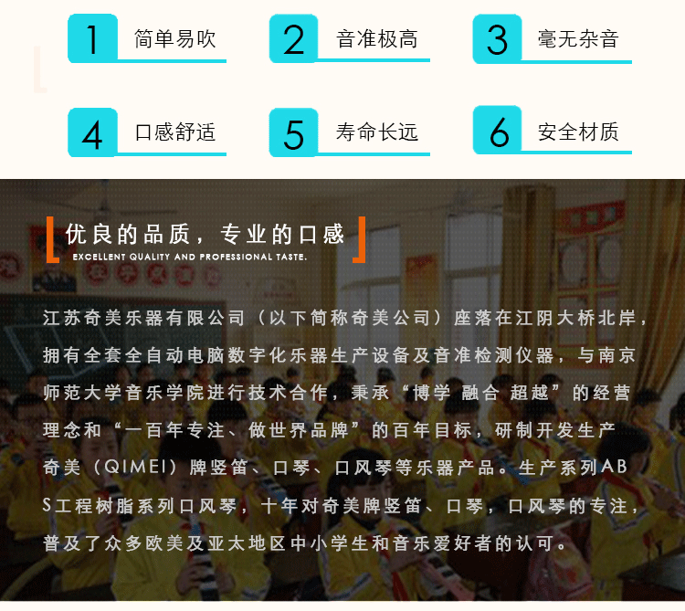 奇美27键口风琴13键入门益智音乐教学乐器专业吹奏学生儿童口风琴详情17