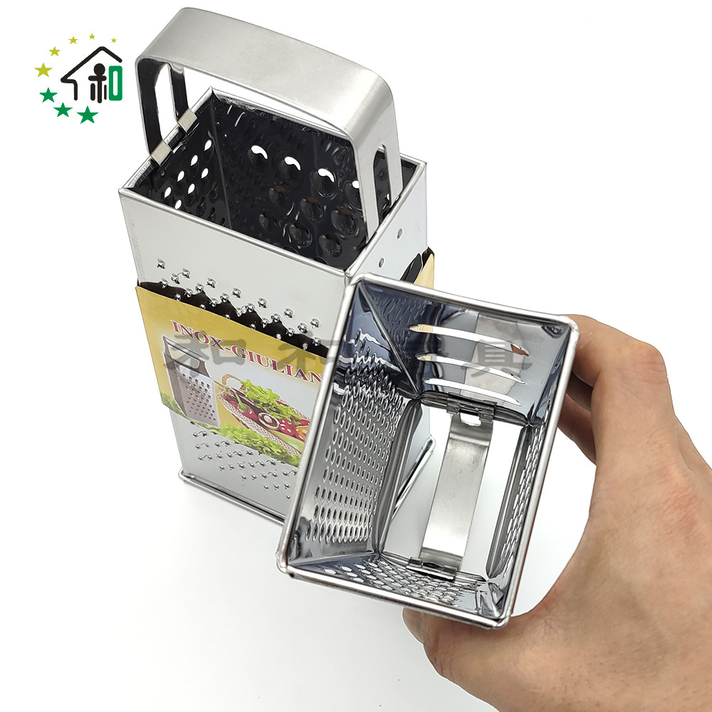 Potato shreds, minced garlic and ginger shreds scraping magic tool, shredder, four-sided vertical stainless steel shredder, multi-functional vegetable cutter pic 25