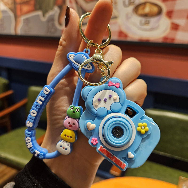 卡通眼镜牛仔裤狗狗投影相机钥匙扣汽车包包钥匙链挂件网红小礼品详情15