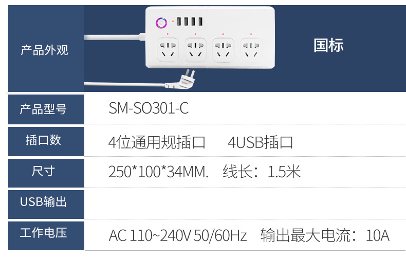Tuya wifi Smart Socket Zigbee3.0 Timed Power Strip, American, European, British, Australian, Japanese, Spanish and European standard smart power strip pic 5
