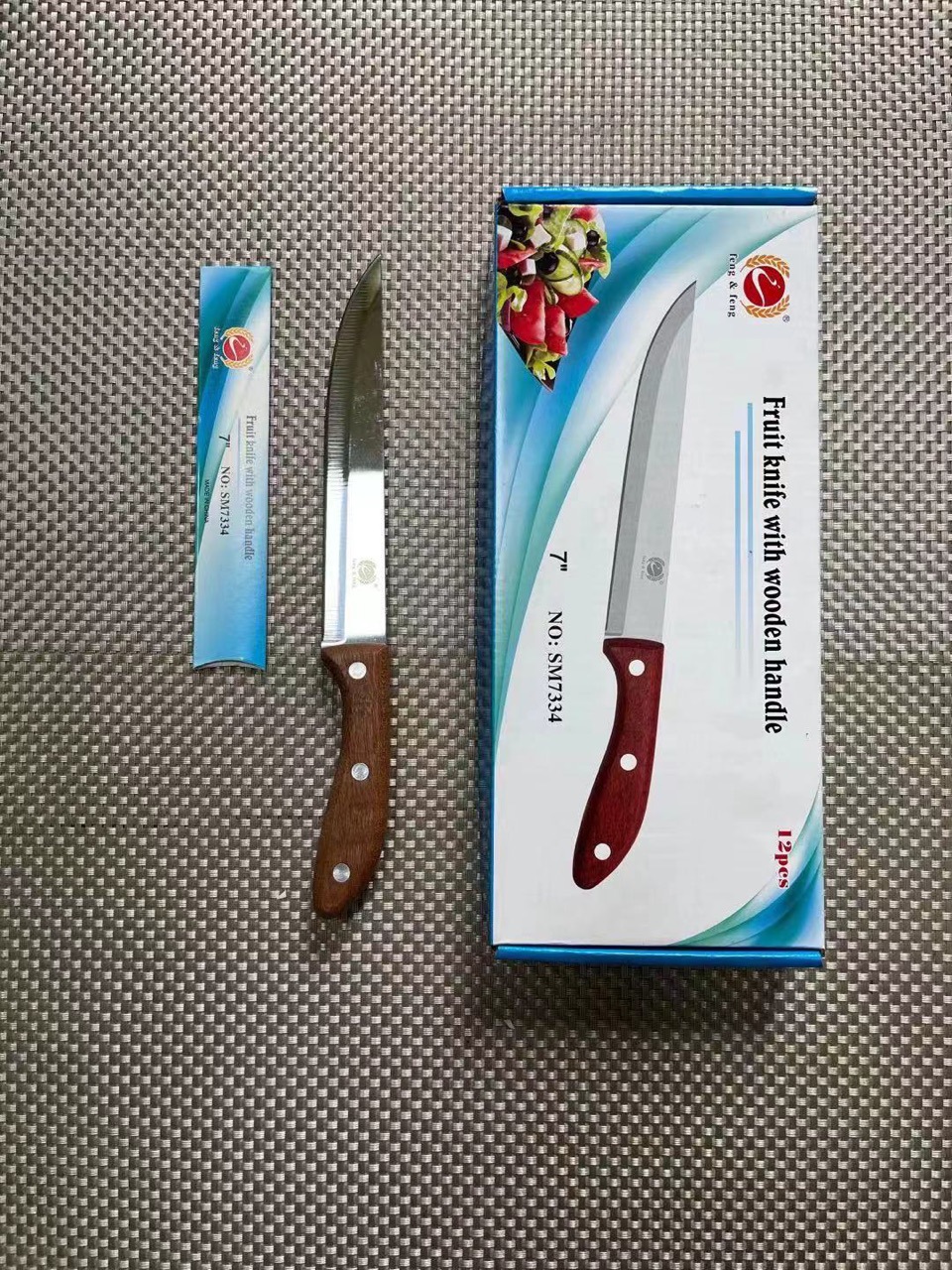 阳江刀具feng&feng丰之丰不锈钢木柄小刀水果刀餐刀牛排刀多用刀详情2