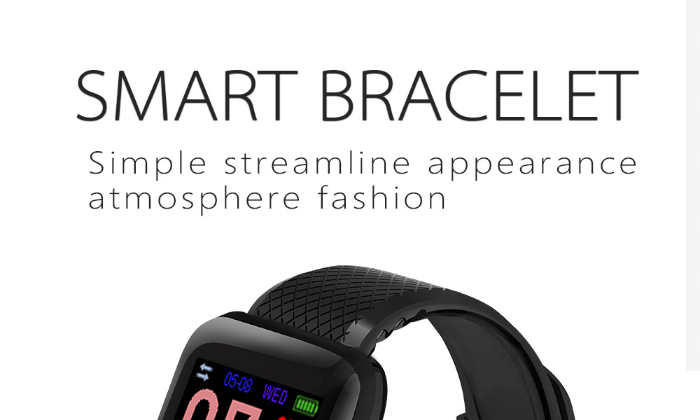 116plus Color Screen smart sports step count, heart rate, blood pressure, call information reminder function, wristband, cross-border gift pic 1