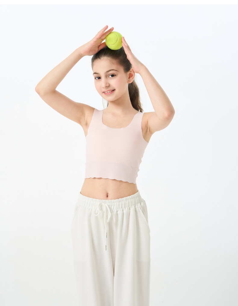 5A抗菌少女内衣文胸无痕小背心夏季薄款发育期初中生女孩抹胸背心详情14