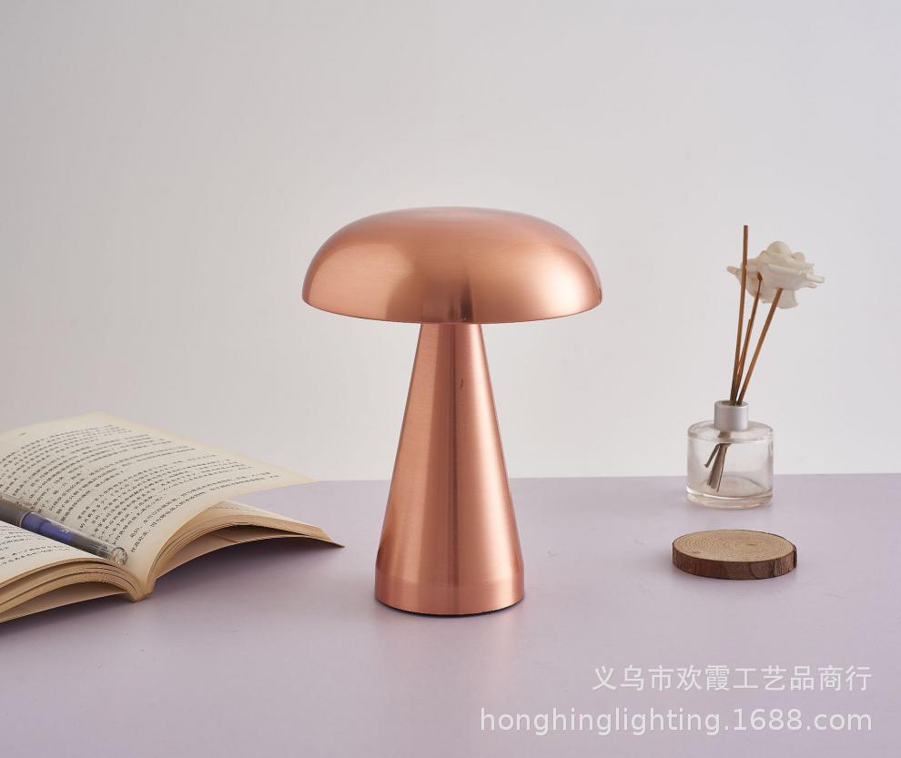 New cross-border bar and restaurant table lamps, rechargeable mushroom lamps, bar and bedroom bedside atmosphere table lamps, dimming night lights pic 15