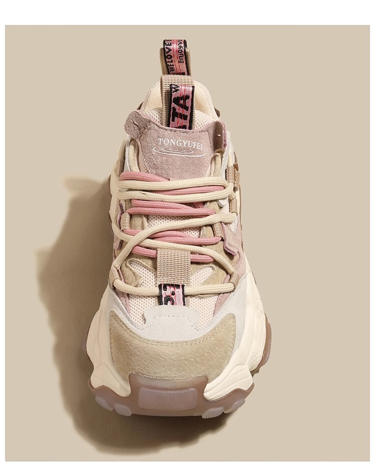 欧货真皮增高老爹鞋女小众2024秋冬新款百搭鞋子女休闲厚底运动鞋详情15