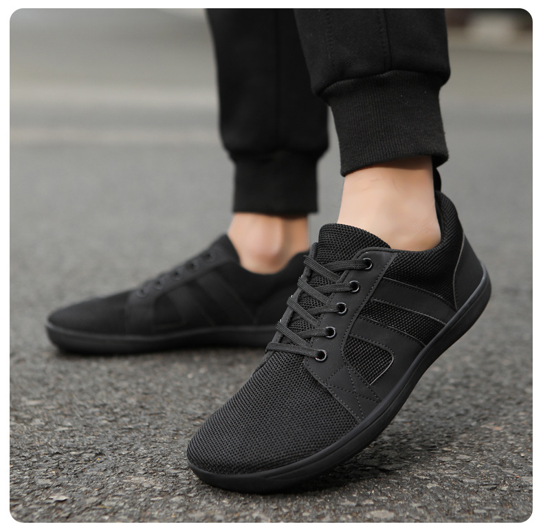 2024爆款平底休闲鞋男女宽楦飞织运动鞋情侣健身宽掌鞋详情24