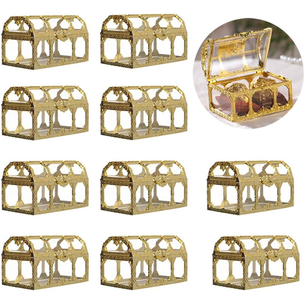 跨境电镀金银塑料糖果盒婚礼礼品盒糖果罐生日派对伴手礼喜糖盒详情8