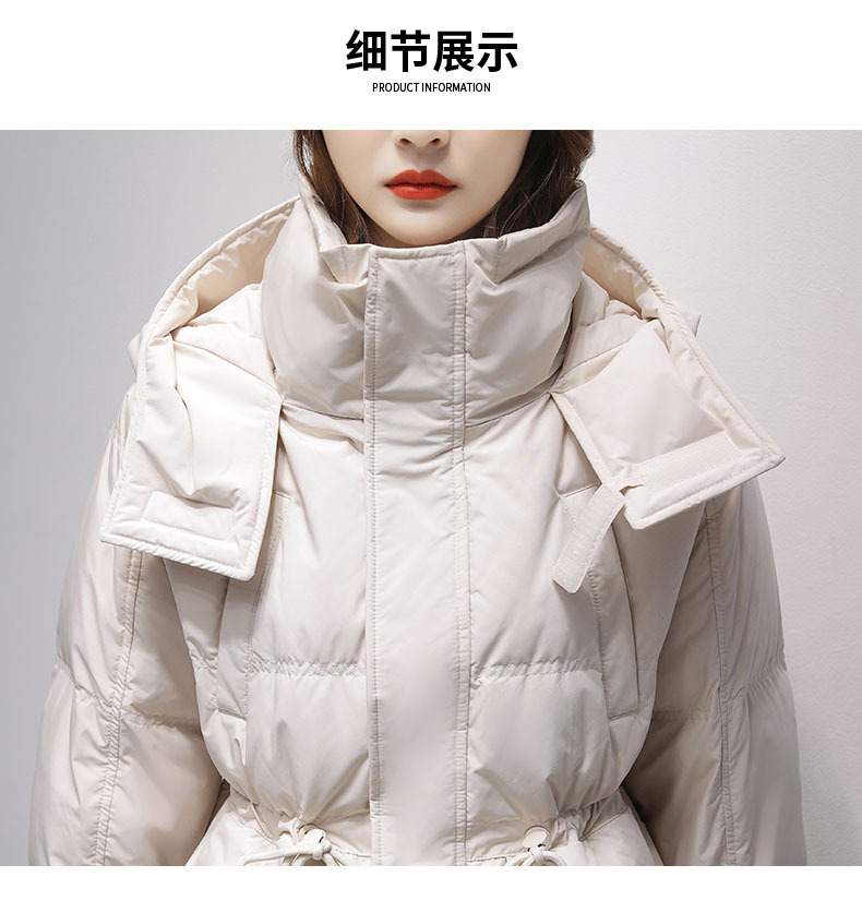 The new design of the down cotton-padded jacket for women in the autumn and winter of 2022, featuring a unique style and thickened Korean-style cotton-padded jacket pic 14