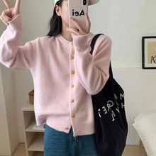 Retro checkered knitted skirt for women, new autumn and winter style, high-waisted, slimming, mid-length A-line skirt, woolen hip-hugging skirt pic 2