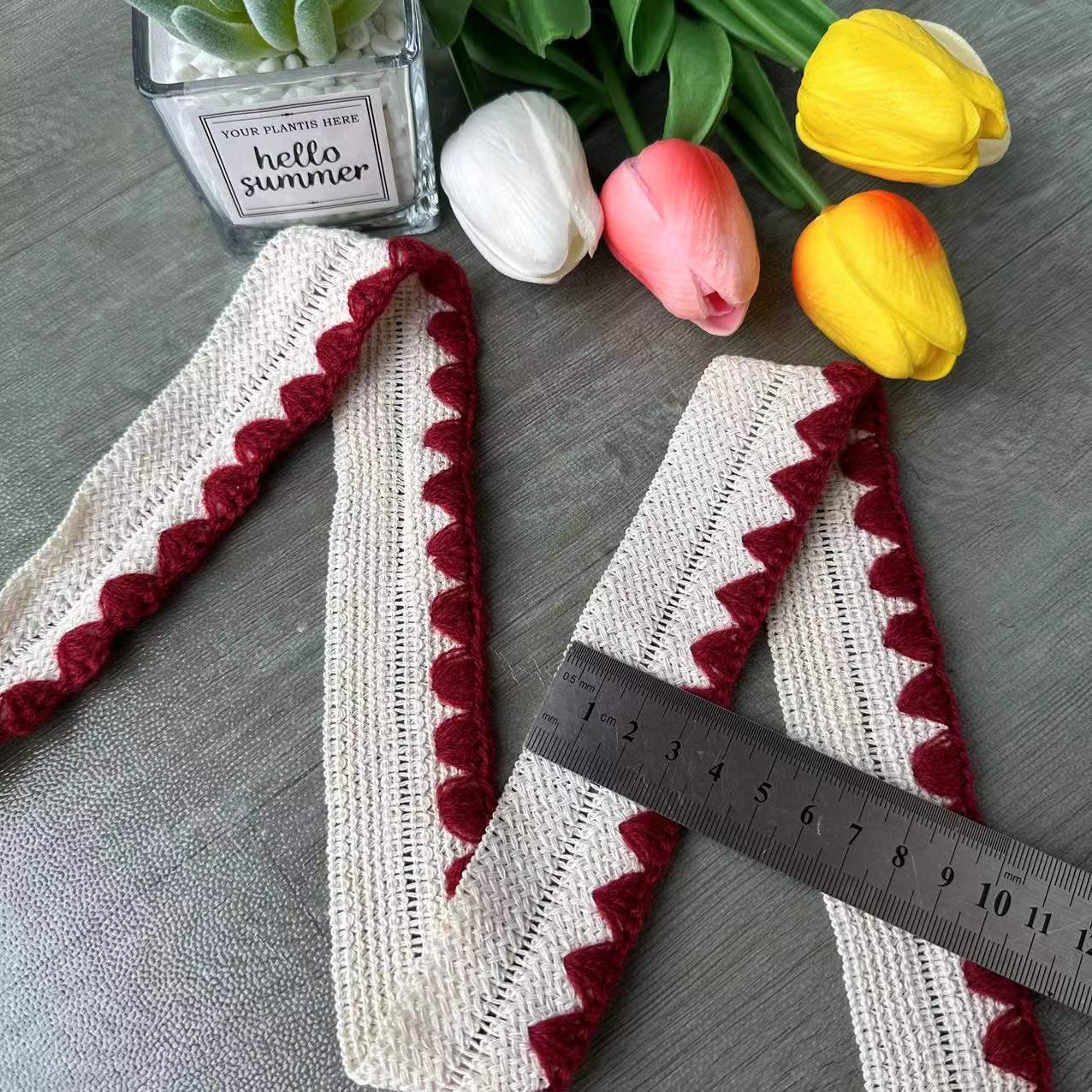 1.5cm3.0cm黑白花边包边条车线贝壳折边服装窗帘衣服服饰辅料详情5