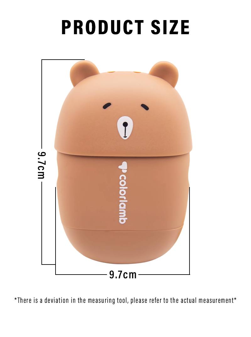 颜羊小熊款便携剃毛刀手动一体式敏感肌专用刀头带护肤皂脱毛神器详情4