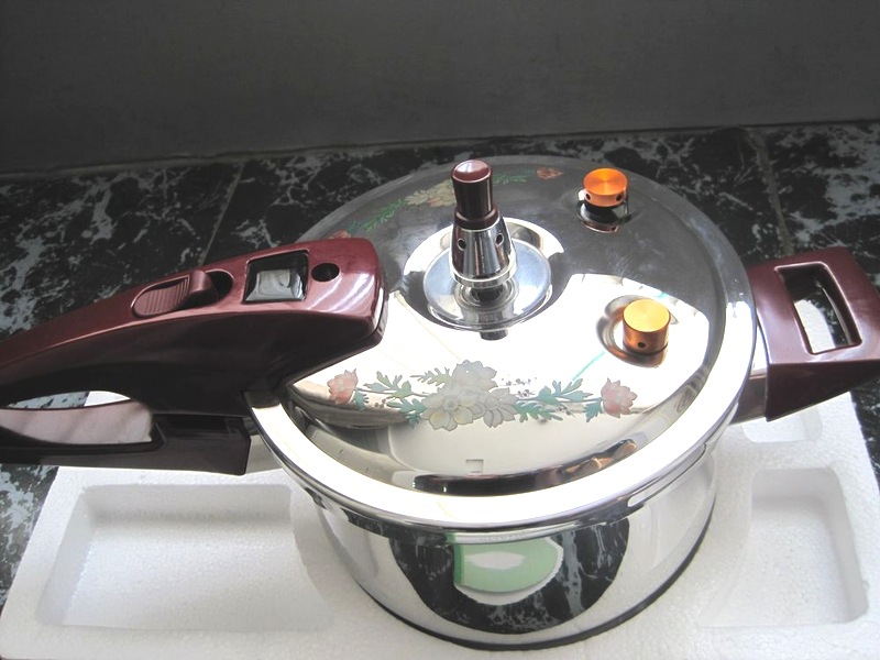 Stainless steel bulging pressure cooker 18-28cm, non-magnetic large capacity 1600-ton base pot pic 11