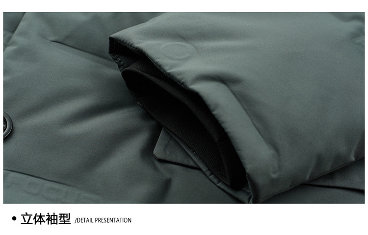 冬季男士防寒羽绒服外套西装围巾领简约羽绒服男跨境爆款高端男装详情25