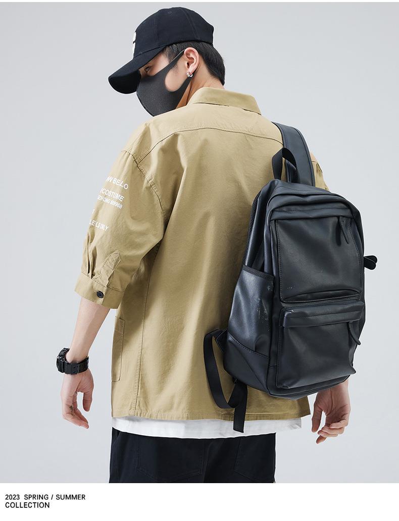 衬衫男士夏装新款韩版帅气潮流短袖衬衣服休闲学生七分袖外套寸衣详情8