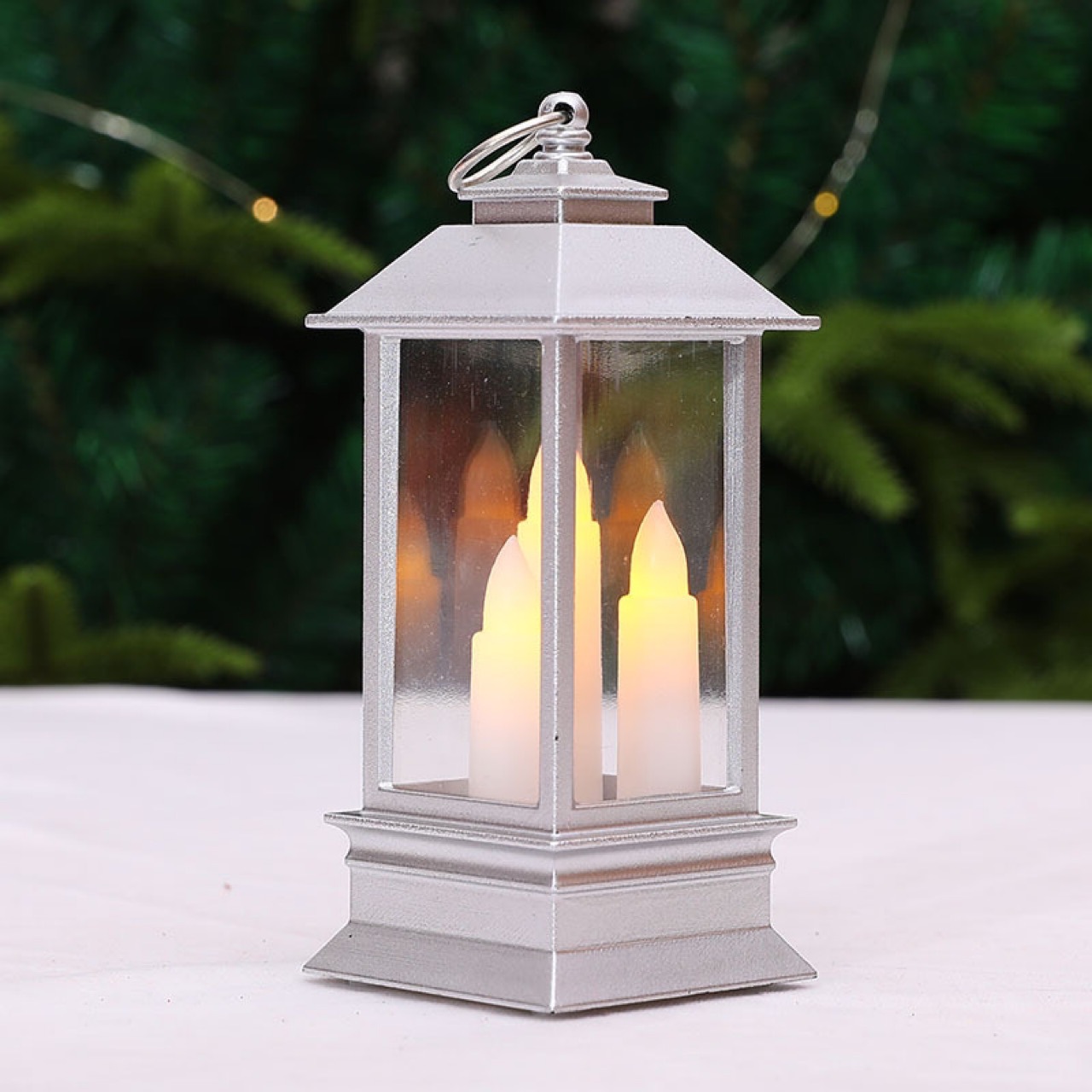 Halloween decorative lights, Christmas simulation three candle wind lanterns pic 3