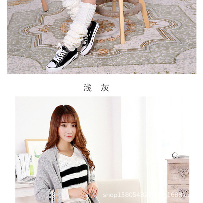 Long, knee-high pile socks for warmth, long and thick woolen socks, leg covers for women to stretch cold legs in autumn and winter pic 6