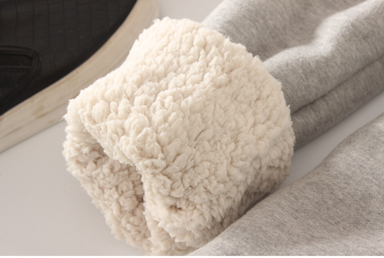 冬季羊羔绒加厚运动裤小脚加绒休闲裤宽松哈伦卫裤大码棉裤长裤女详情5