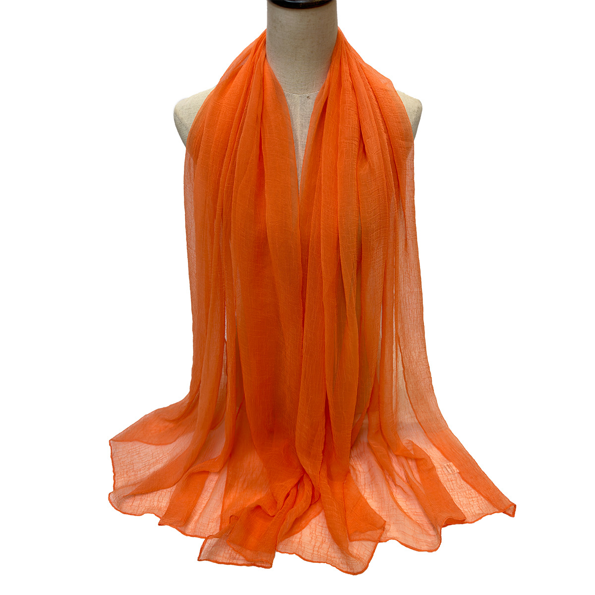 新款欧美出口纯色夏季防晒丝巾沙滩巾披肩 工厂批发定 制详情12