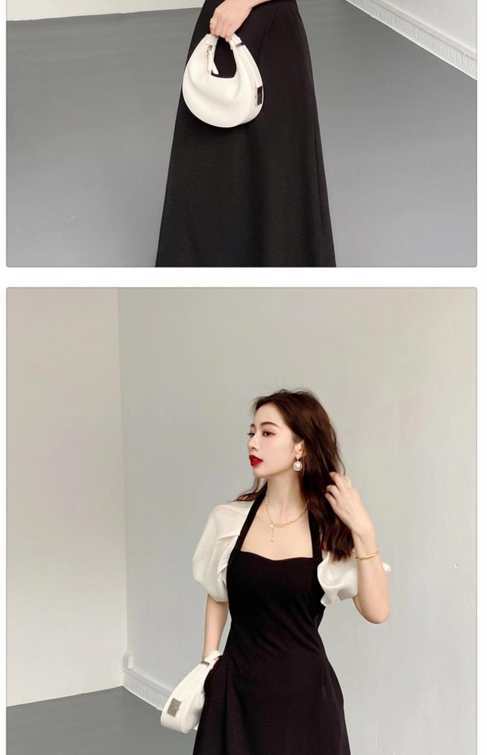 2023女装新款夏季御姐别致设计复古miu系梨形身材显瘦显高连衣裙详情11