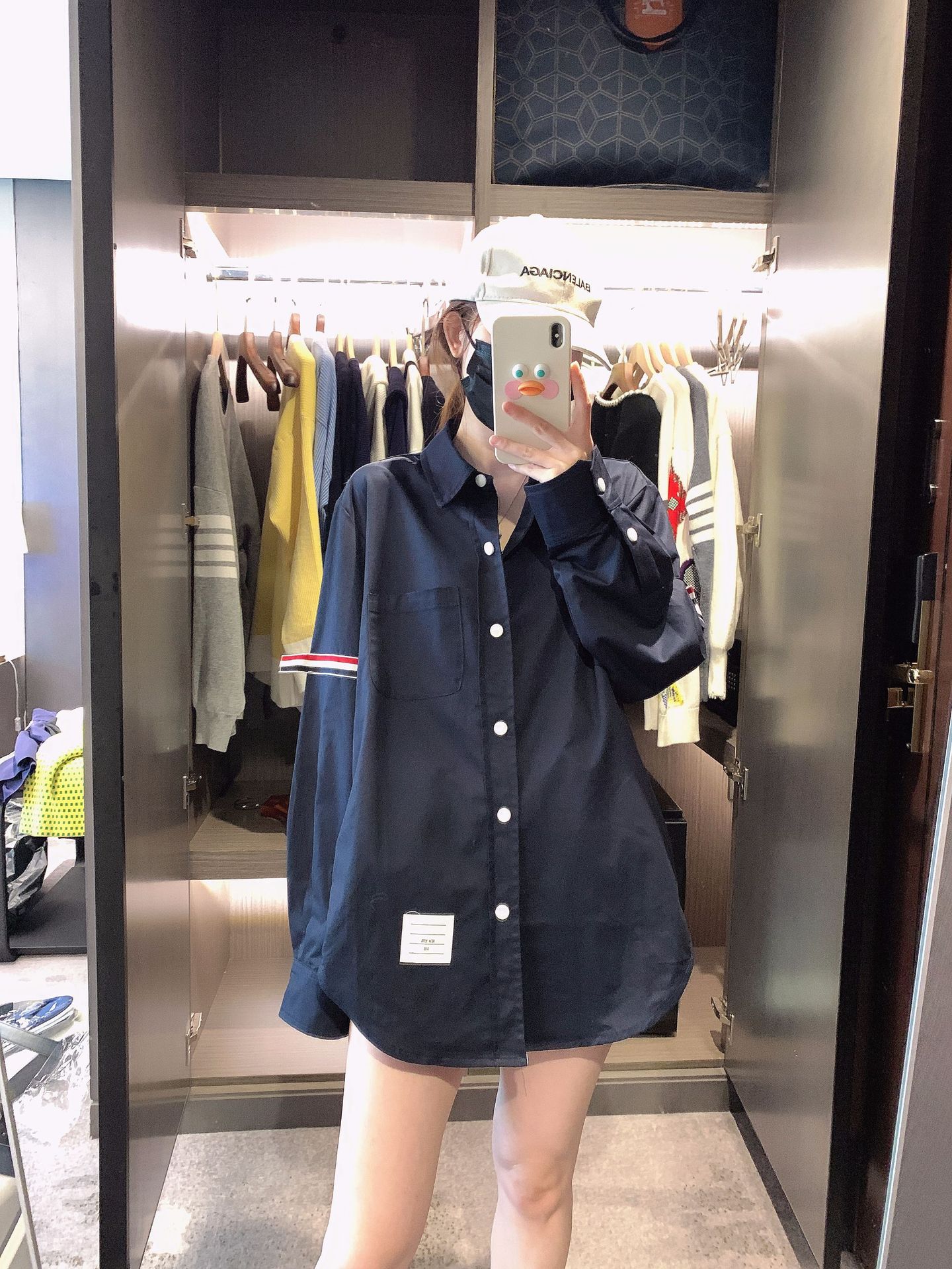 TB casual trendy brand poplin slim-fit solid white shirts for men and women, Oxford fabric shirts for women with long sleeves pic 81