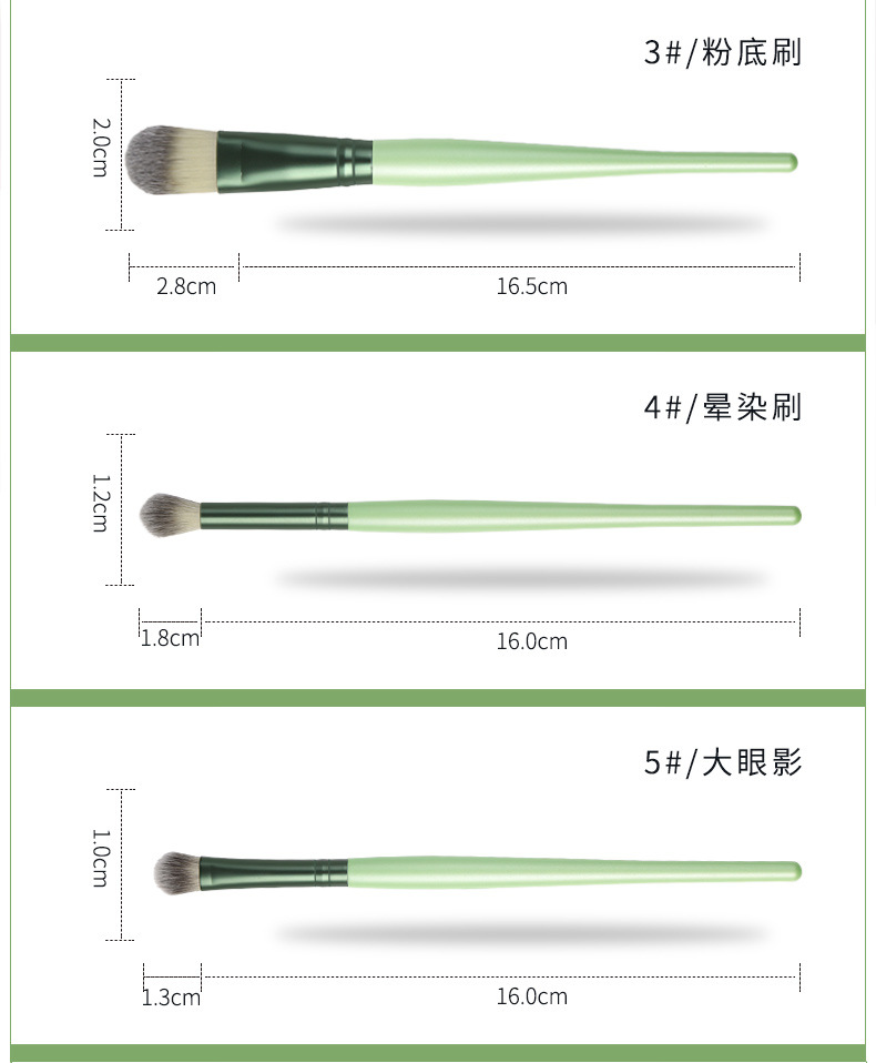 Matte pink 8-piece makeup brush set, loose powder blush brush, storage beauty tools, complete set of soft-bristled makeup brushes pic 27